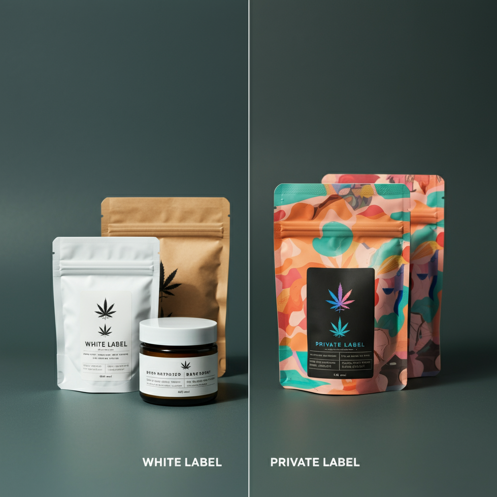 White​‍​‌‍​‍‌​‍​‌‍​‍‌ Label vs. Private Label: Which 420 Packaging Model Is Right for You?